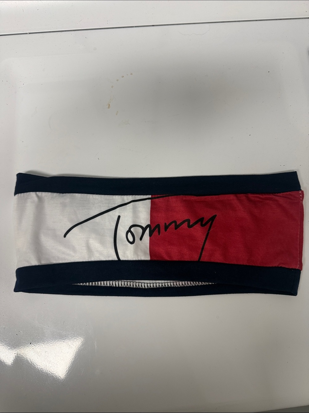 TOMMY Red White & Blue Bandeau Size Small LIKE NEW